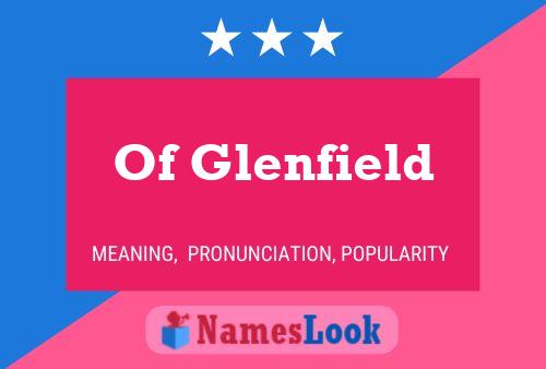 ملصق اسم Of Glenfield