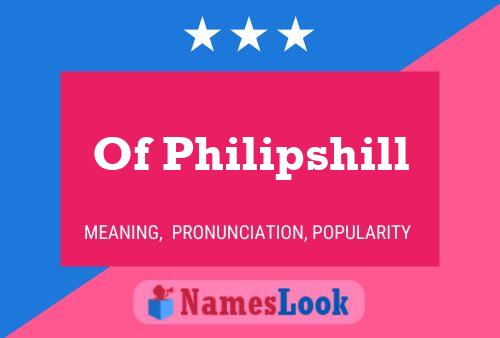 ملصق اسم Of Philipshill