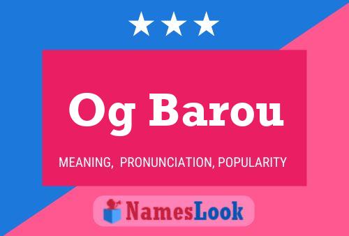 ملصق اسم Og Barou