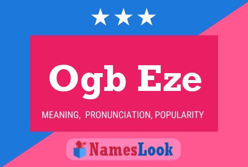 ملصق اسم Ogb Eze