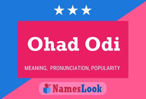 ملصق اسم Ohad Odi