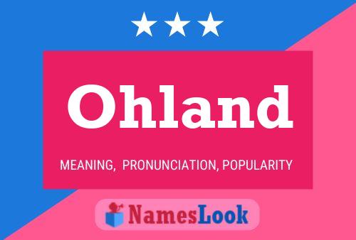 ملصق اسم Ohland