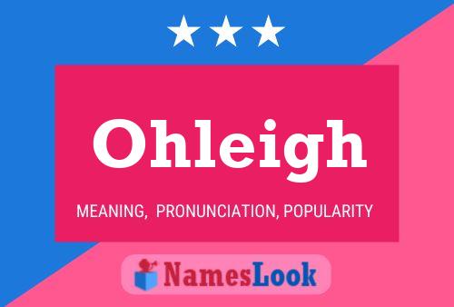 ملصق اسم Ohleigh