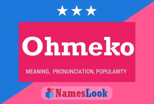 ملصق اسم Ohmeko