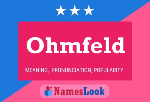 ملصق اسم Ohmfeld