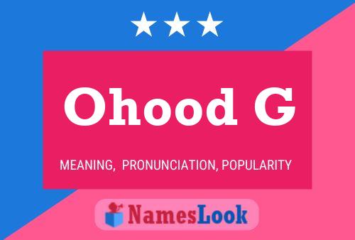 ملصق اسم Ohood G