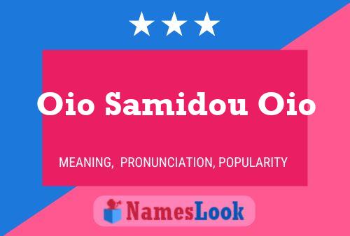 ملصق اسم Oio Samidou Oio