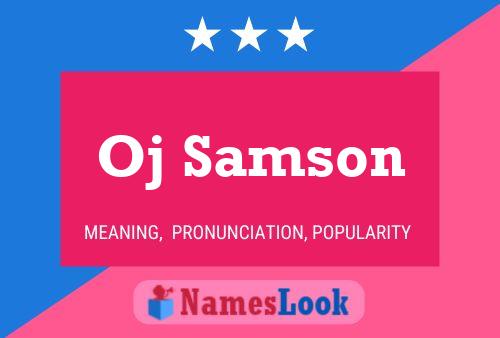 ملصق اسم Oj Samson