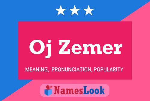 ملصق اسم Oj Zemer