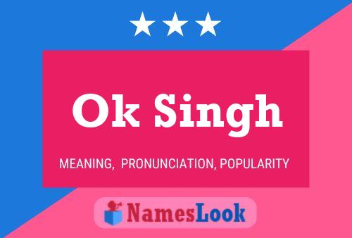 ملصق اسم Ok Singh