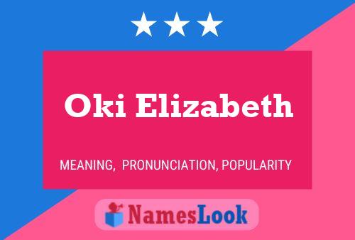 ملصق اسم Oki Elizabeth