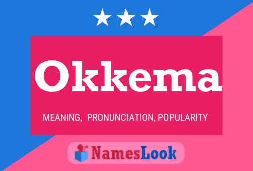 ملصق اسم Okkema