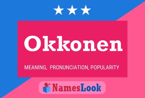 ملصق اسم Okkonen