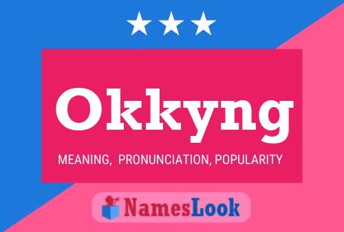 ملصق اسم Okkyng