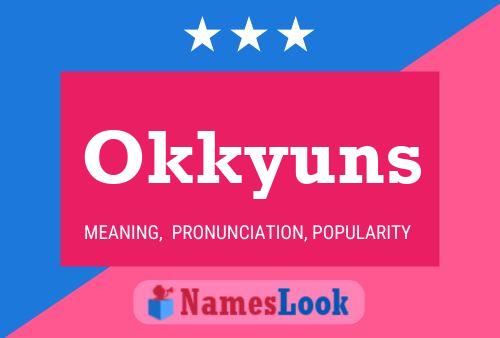 ملصق اسم Okkyuns