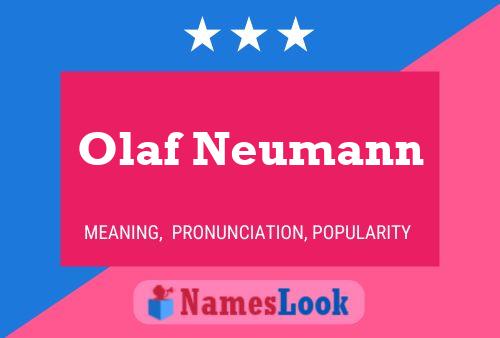 ملصق اسم Olaf Neumann