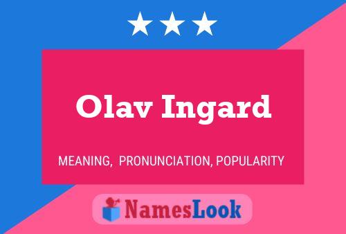 ملصق اسم Olav Ingard