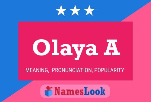 ملصق اسم Olaya A