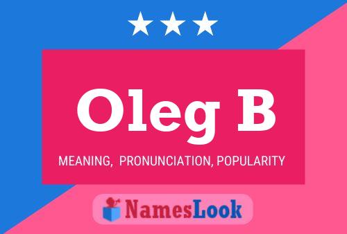 ملصق اسم Oleg B