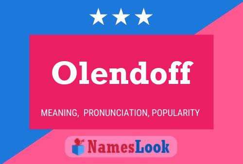 ملصق اسم Olendoff