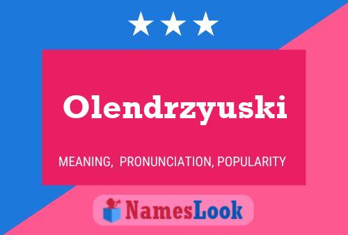 ملصق اسم Olendrzyuski