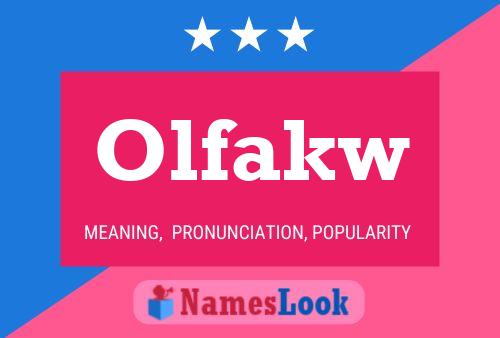 ملصق اسم Olfakw