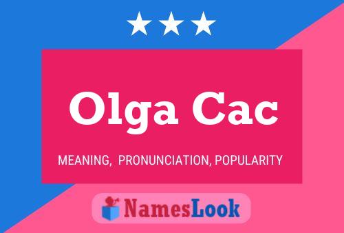 ملصق اسم Olga Cac