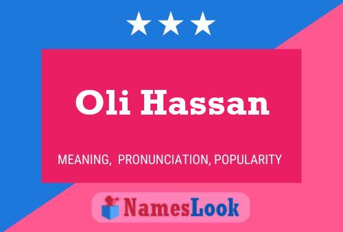 ملصق اسم Oli Hassan