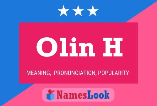 ملصق اسم Olin H