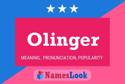 ملصق اسم Olinger