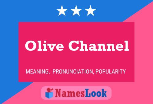 ملصق اسم Olive Channel