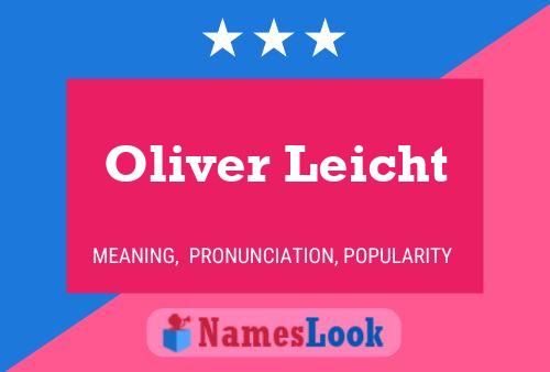 ملصق اسم Oliver Leicht