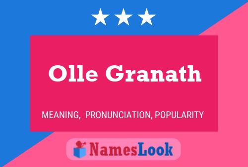 ملصق اسم Olle Granath