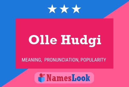 ملصق اسم Olle Hudgi