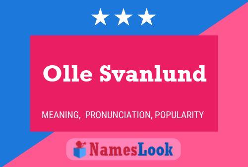 ملصق اسم Olle Svanlund