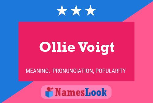 ملصق اسم Ollie Voigt