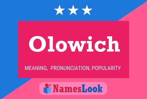 ملصق اسم Olowich