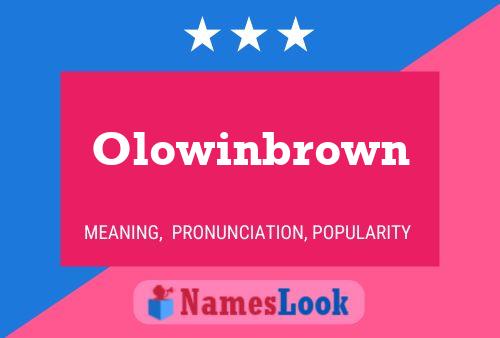 ملصق اسم Olowinbrown