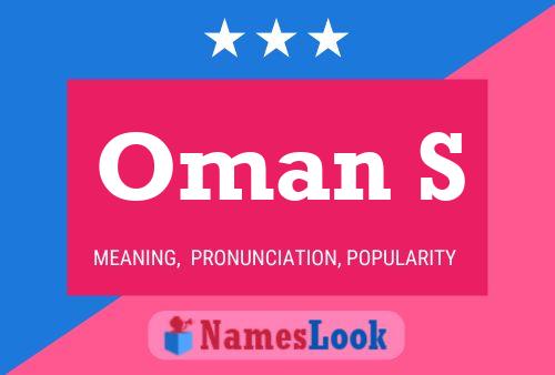 ملصق اسم Oman S