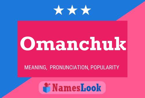 ملصق اسم Omanchuk