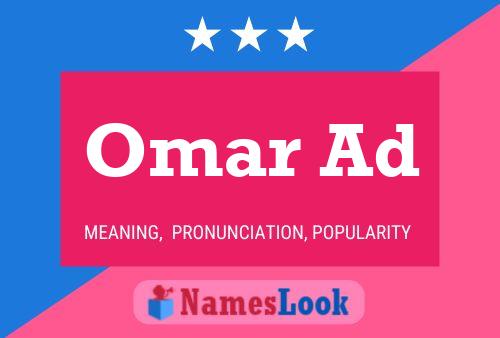 ملصق اسم Omar Ad