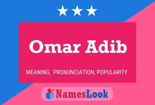 ملصق اسم Omar Adib