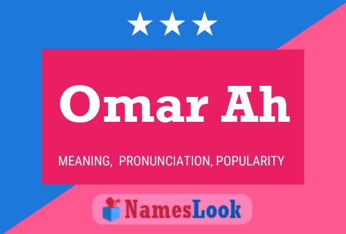 ملصق اسم Omar Ah