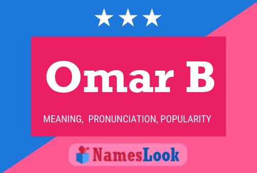 ملصق اسم Omar B