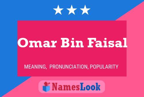 ملصق اسم Omar Bin Faisal