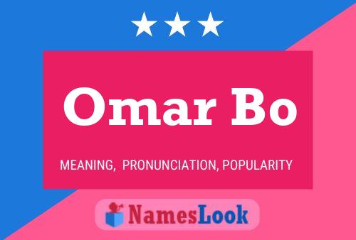 ملصق اسم Omar Bo