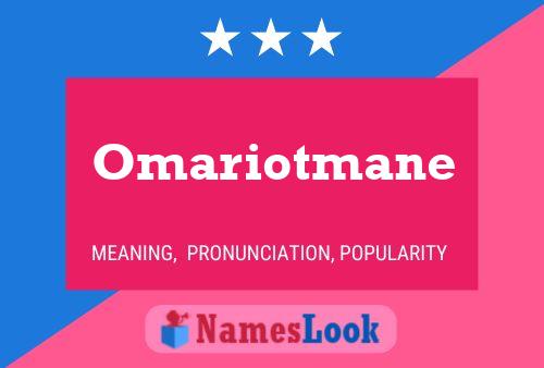 ملصق اسم Omariotmane