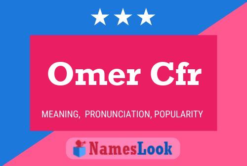 ملصق اسم Omer Cfr