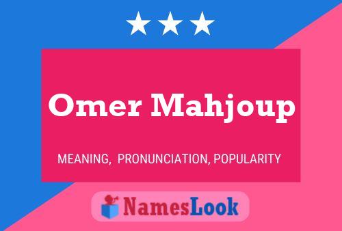 ملصق اسم Omer Mahjoup