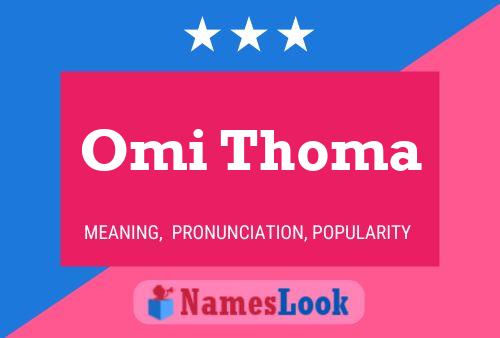 ملصق اسم Omi Thoma